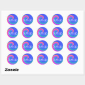 Stickers amusants et colorés (Feuille)