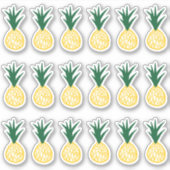 Stickers ananas jaune vif (Devant)