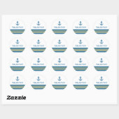 Stickers Ancre bleu or nautique (Feuille)