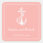 Stickers Ancre corail nautique (Devant)