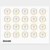 Stickers Angel Party-Or & Rose (Feuille)