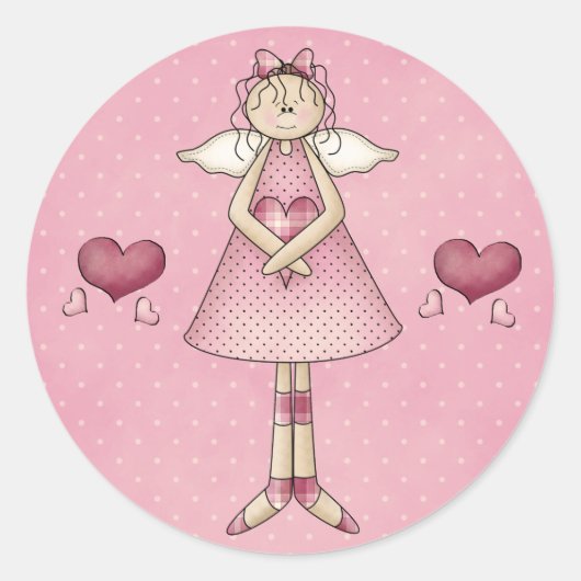 Stickers Angel Valentine's Day (Devant)