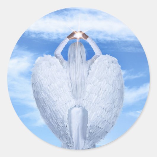 Stickers Angel Wings Blue Sky (Devant)