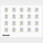 Stickers Angle Ours Bleu Teddy (Feuille)