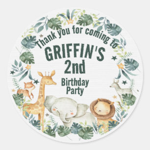 Stickers animal Boho Jungle Safari personnalisé