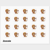 Stickers animaux de dessin (Feuille)