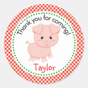 Stickers Animaux de ferme de porc -Arrière - plan 