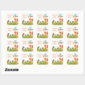 Stickers animaux en bois mignons (Feuille)