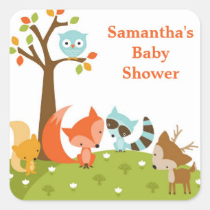 Stickers animaux en bois mignons