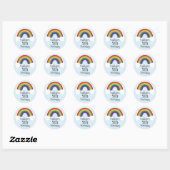 Stickers Anniversaire Arc-en-ciel Favoriser Sticke (Feuille)