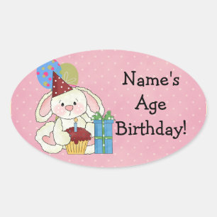 Stickers Anniversaire Bunny mignon