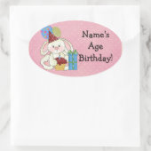 Stickers Anniversaire Bunny mignon (Sac)
