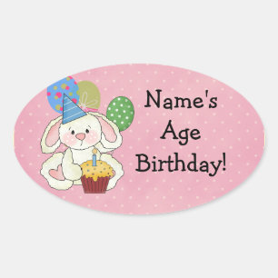 Stickers Anniversaire Bunny mignon