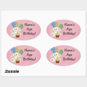 Stickers Anniversaire Bunny mignon (Feuille)