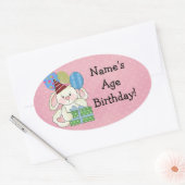 Stickers Anniversaire Bunny mignon (Enveloppe)