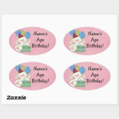 Stickers Anniversaire Bunny mignon (Feuille)
