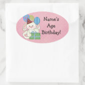 Stickers Anniversaire Bunny mignon (Sac)