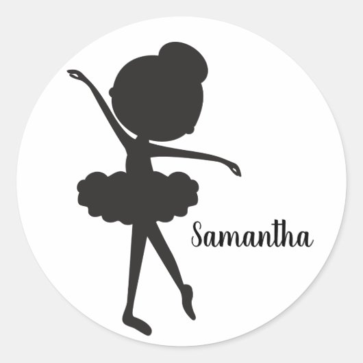 Stickers Anniversaire Cute Ballerina (Devant)
