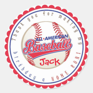 Stickers Anniversaire De Baseball