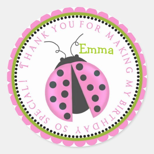 Stickers Anniversaire de Bug Rose (Devant)
