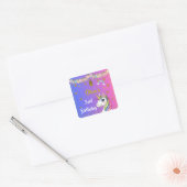 Stickers Anniversaire de la licorne | Rainbow Unic (Enveloppe)
