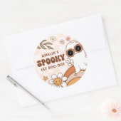 Stickers Anniversaire d'Halloween Retro (Enveloppe)