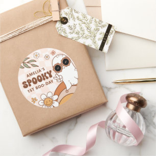 Stickers Anniversaire d'Halloween Retro