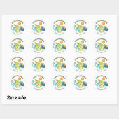 Stickers Anniversaire Dinosaur - 1er Anniversaire  (Feuille)