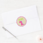 Stickers Anniversaire Dinosaure fille Dinosaures r (Enveloppe)