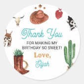 Stickers Anniversaire Étiquette du premier Rodeo C (Devant)