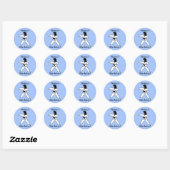 Stickers Anniversaire Fille des Arts Martiaux (Feuille)