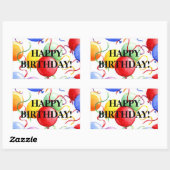 Stickers Anniversaire Joyeux Ballons Anniversaire (Feuille)