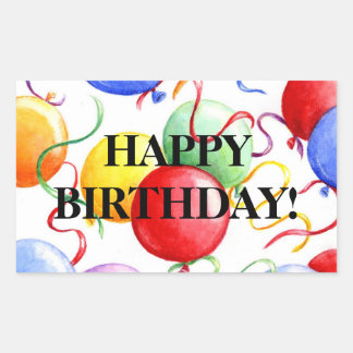 Stickers Anniversaire Joyeux Ballons Anniversaire