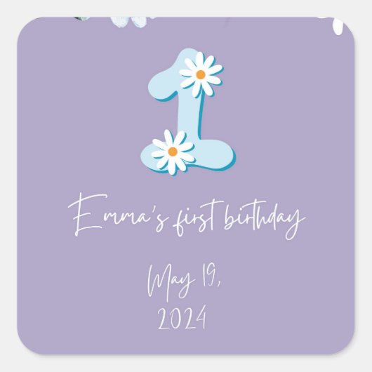 Stickers Anniversaire Numéro 1 (Devant)