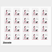Stickers Anniversaire Paris Poodle (Feuille)