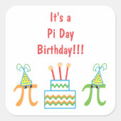 Stickers Anniversaire Pi Day (Devant)