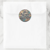 Stickers Anniversaire - pour Fête Faveurs et Cadea (Sac)