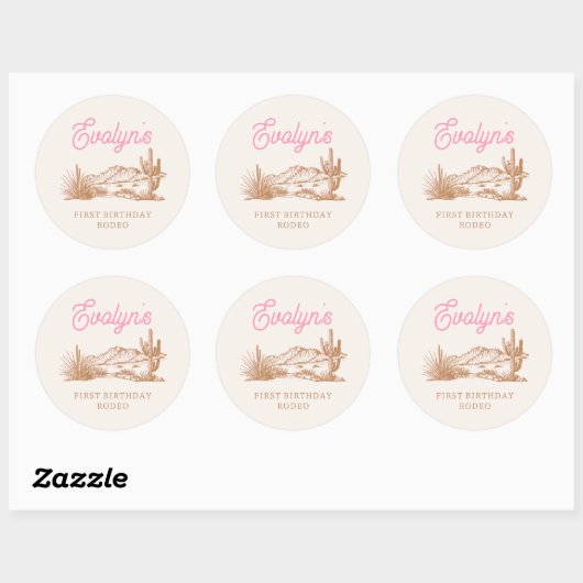 Stickers Anniversaire Rose Ouest (Feuille)