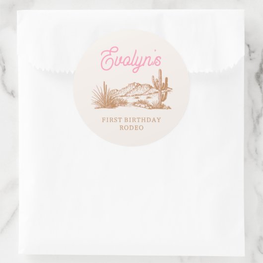 Stickers Anniversaire Rose Ouest (Sac)