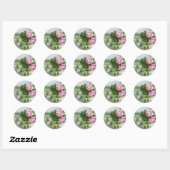 Stickers Anniversaire Vintage Rose (Feuille)