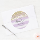 Stickers Anniversaire Violet Stripes (Enveloppe)
