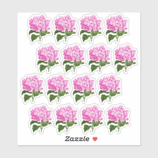 Stickers Antique Rose Hydrangea Blossom (Feuille)