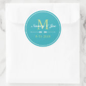 Stickers Aqua et Green Monogram (Sac)