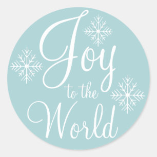 Stickers Aqua Joy to the World