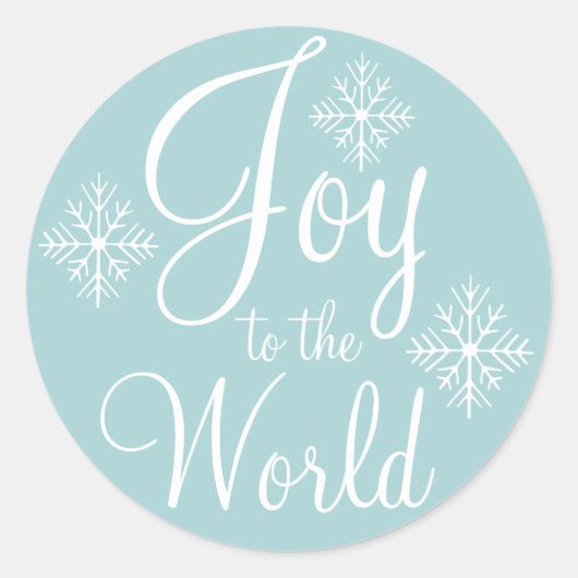 Stickers Aqua Joy to the World (Devant)