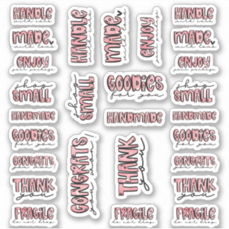 Stickers Aquarelle pour petites entreprises