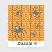 Stickers Araignées sur Contour de Parade (Feuille)