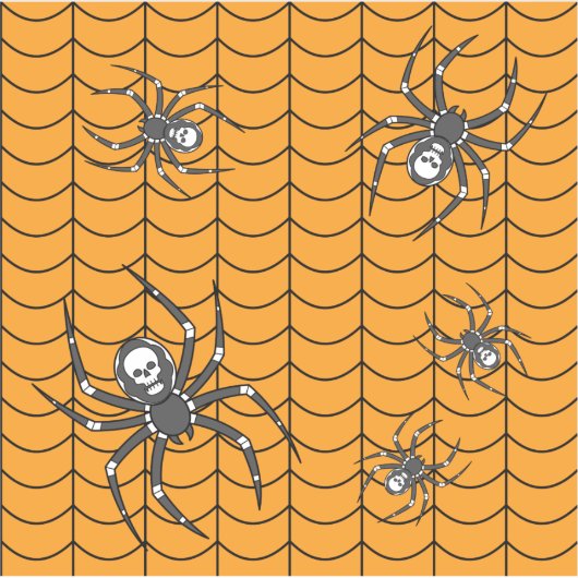 Stickers Araignées sur Contour de Parade (Devant)
