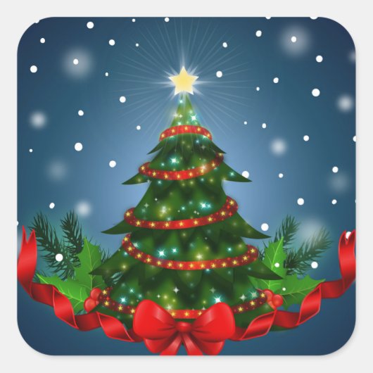 Stickers Arbre de Noël (Devant)