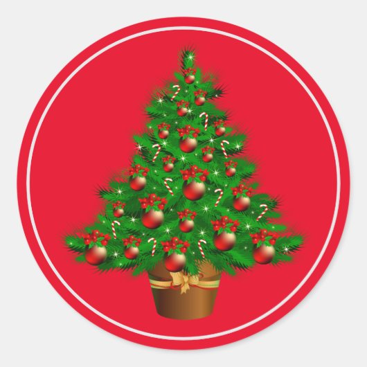 Stickers Arbre de Noël (Devant)